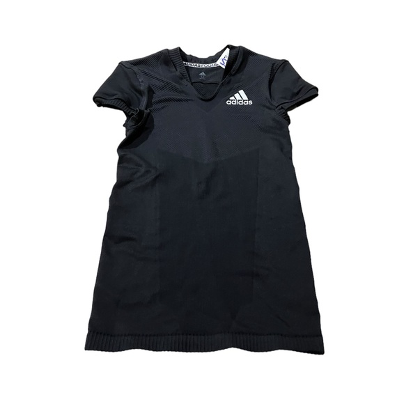 Adidas Football Shirt Mens Size Medium Black Football Compression New MSRP $80 - Picture 1 of 6